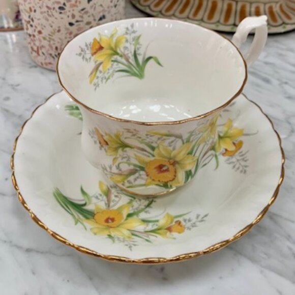 Royal Albert Friendship Series Daffodil Teacup and Saucer.  Bone China - Picture 1 of 3